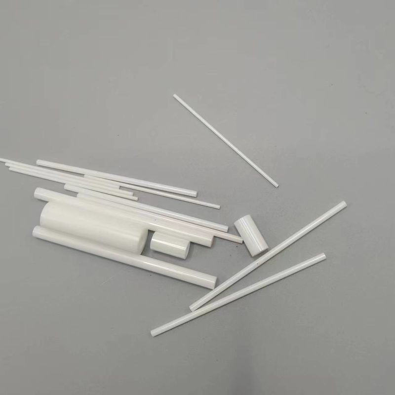 White Zirconia Ceramic Parts Hollow Rod Zirconium Oxide Ceramic 95% Textile Industry
